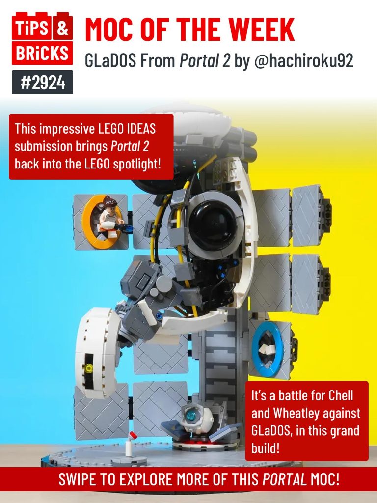 MOC OF THE WEEK: GLaDOS From Portal 2 by @hachiroku92