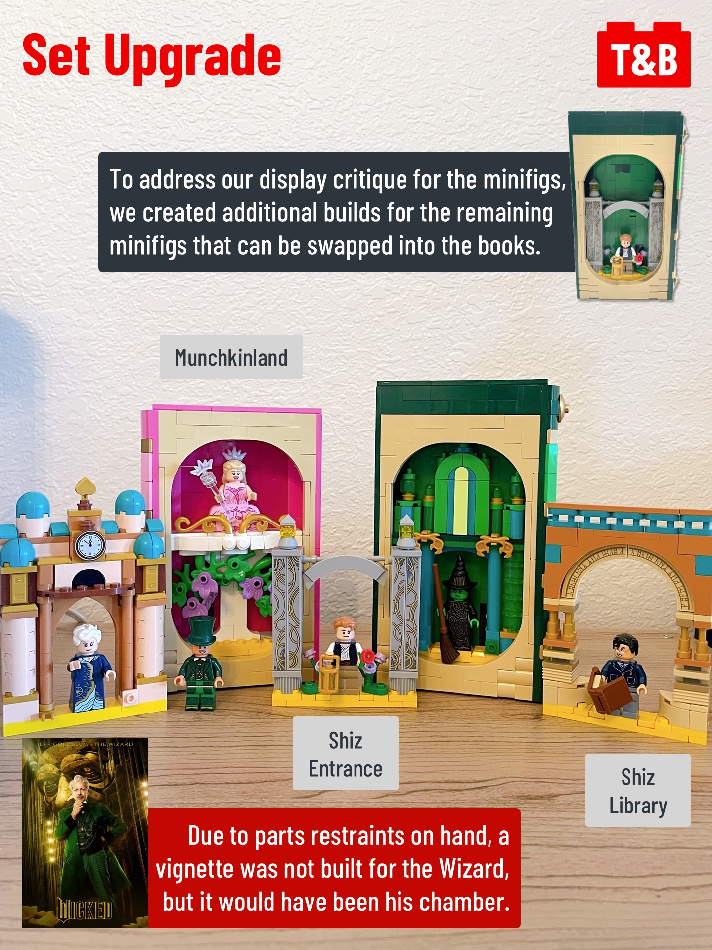 2944 SET REVIEW: 75691 Glinda & Elphaba Bookends - Tips&Bricks