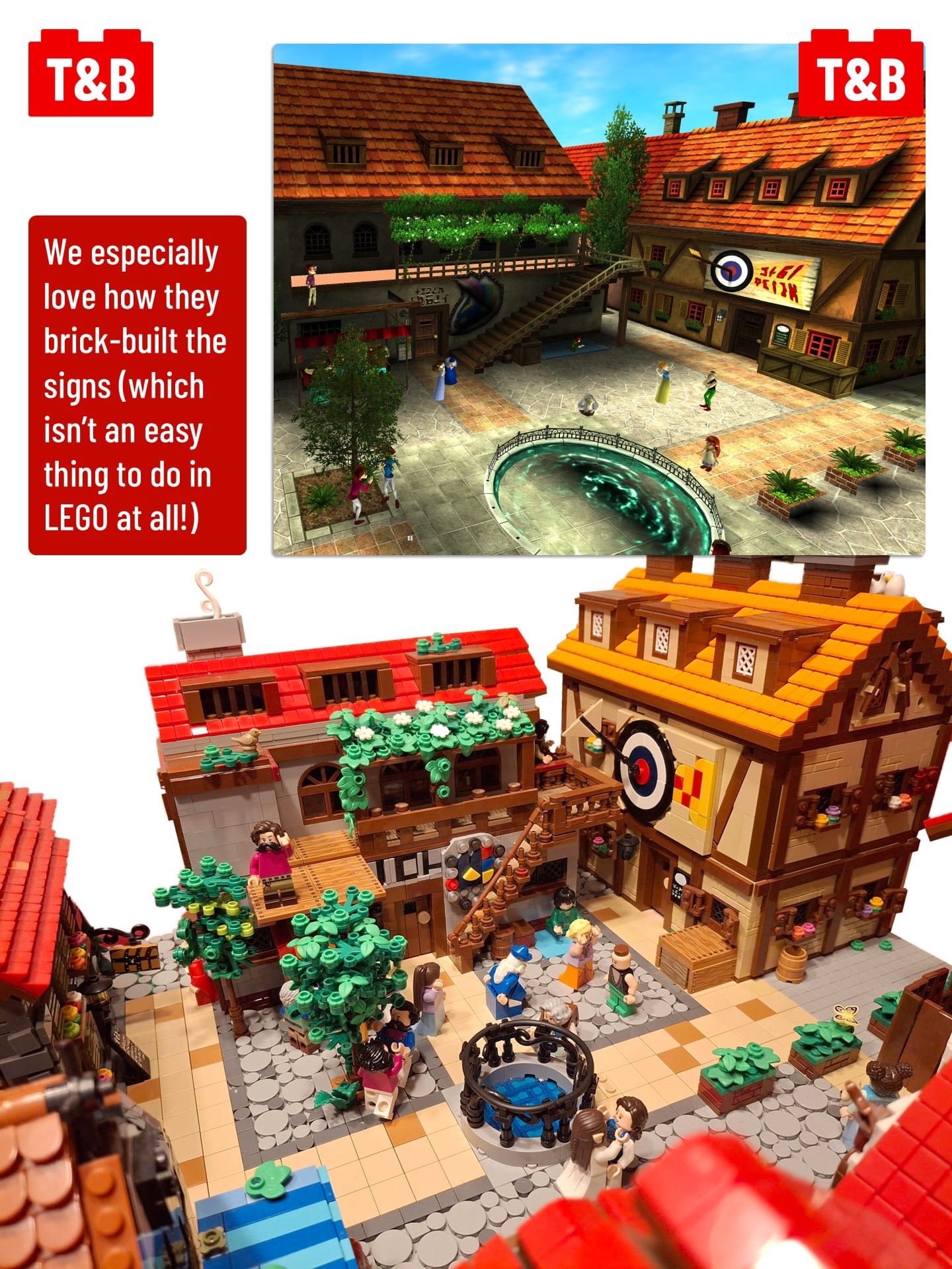 2971 MOC OF THE WEEK: Hyrule Castle Town by mognixnet on Reddit