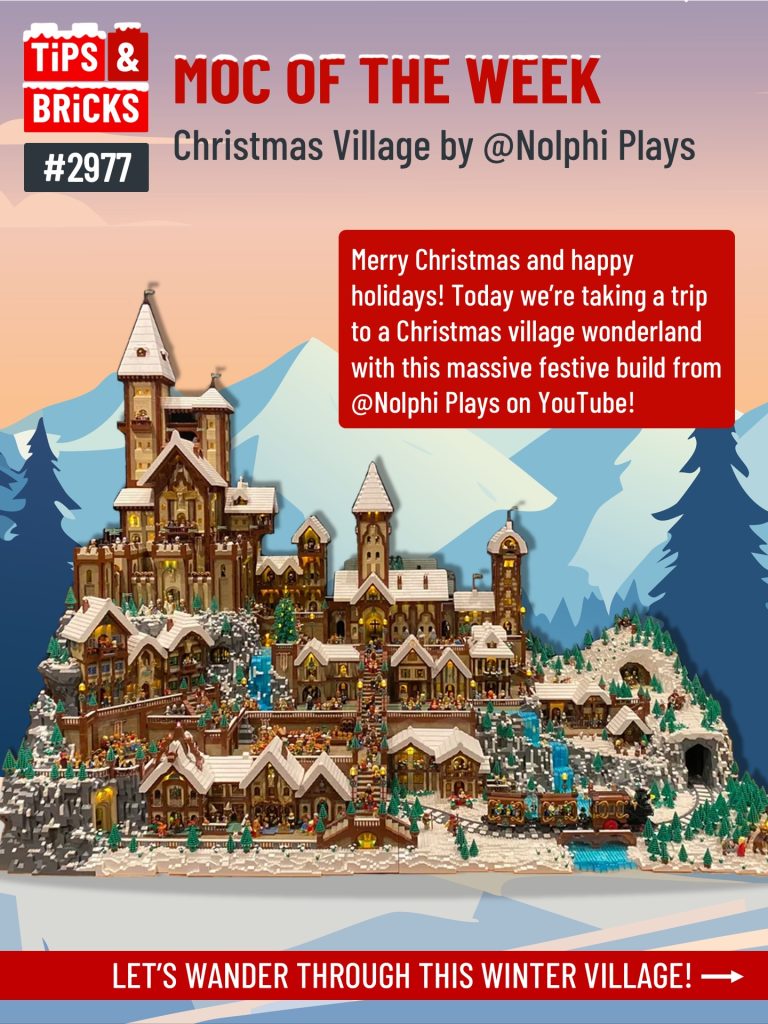 MOC OF THE WEEK: Christmas Village by @Nolphi Plays on YouTube