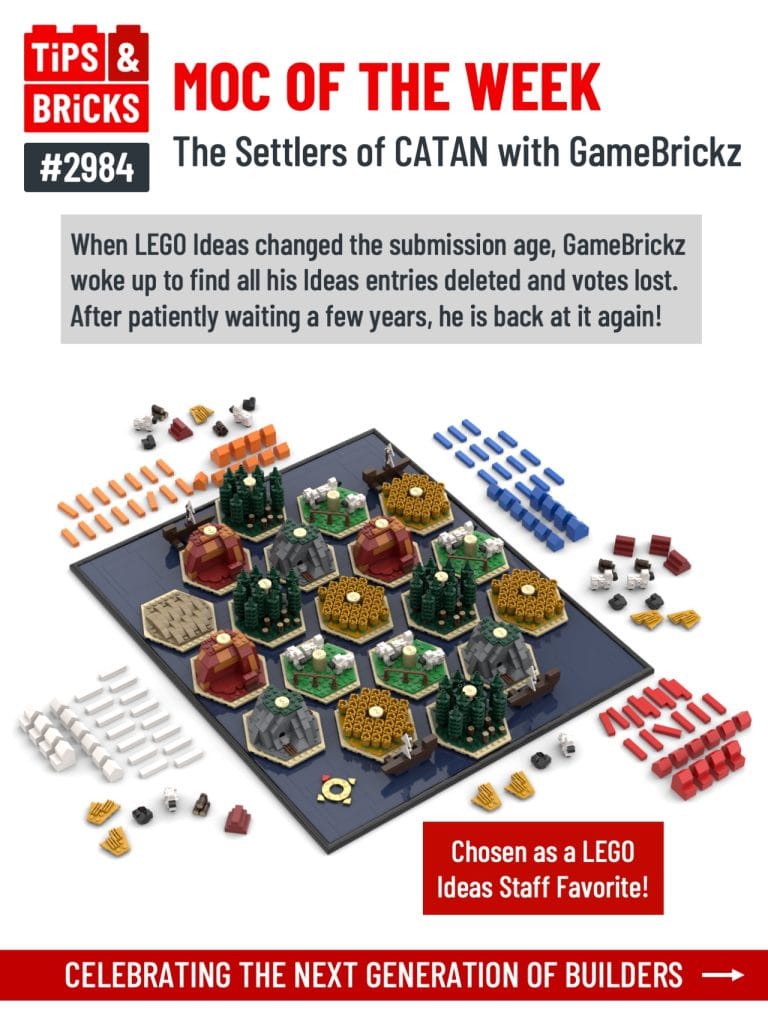 MOC OF THE WEEK: The Settlers of CATAN with GameBrickz.