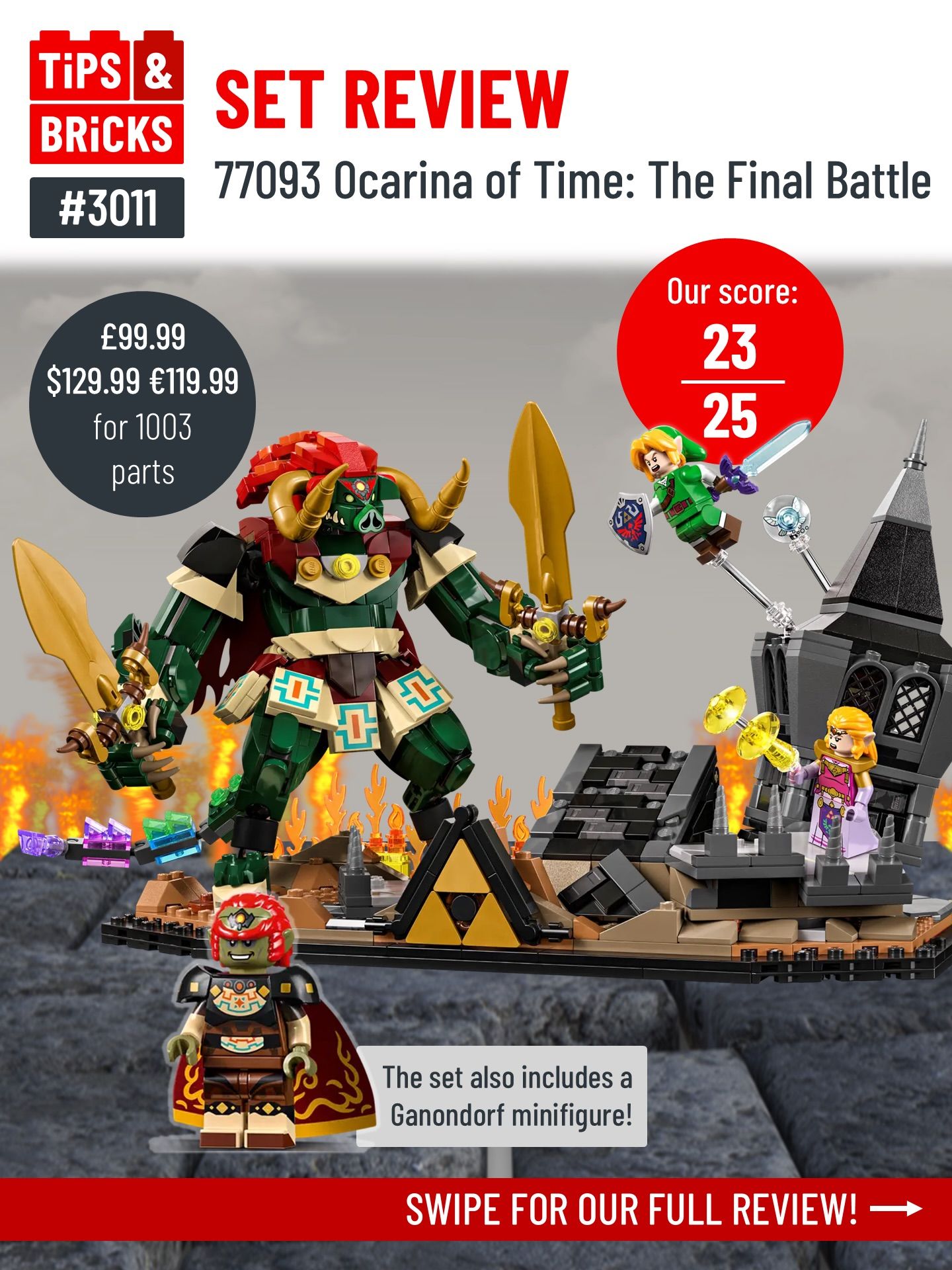 3011 SET REVIEW: Ocarina of Time: The Final Battle - Tips&Bricks