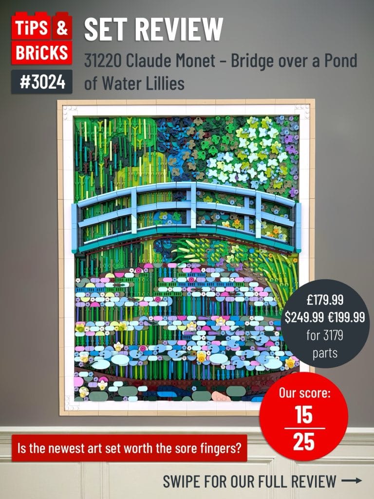 SET REVIEW: 31220 Claude Monet - Bridge over a Pond of Water Lillies