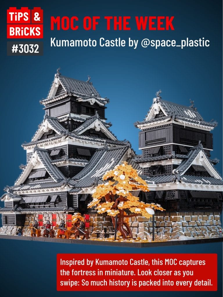 MOC OF THE WEEK: Kumamoto Castle by @space_plastic
