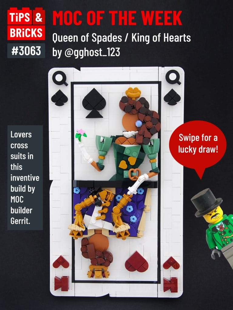 MOC OF THE WEEK: Queen of Spades / King of Hearts by @gghost_123