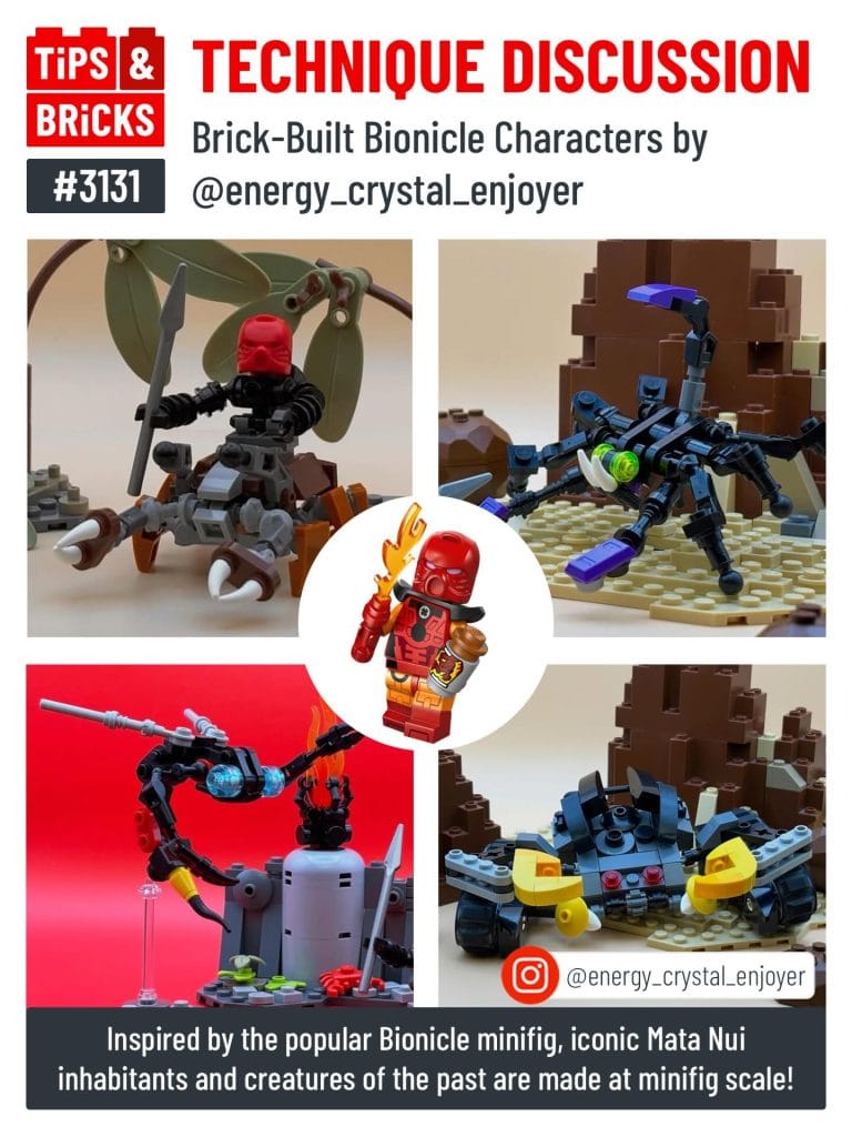 TECHNIQUE DISCUSSION Brick-Built Bionicle Characters by @energy_crystal_enjoyer