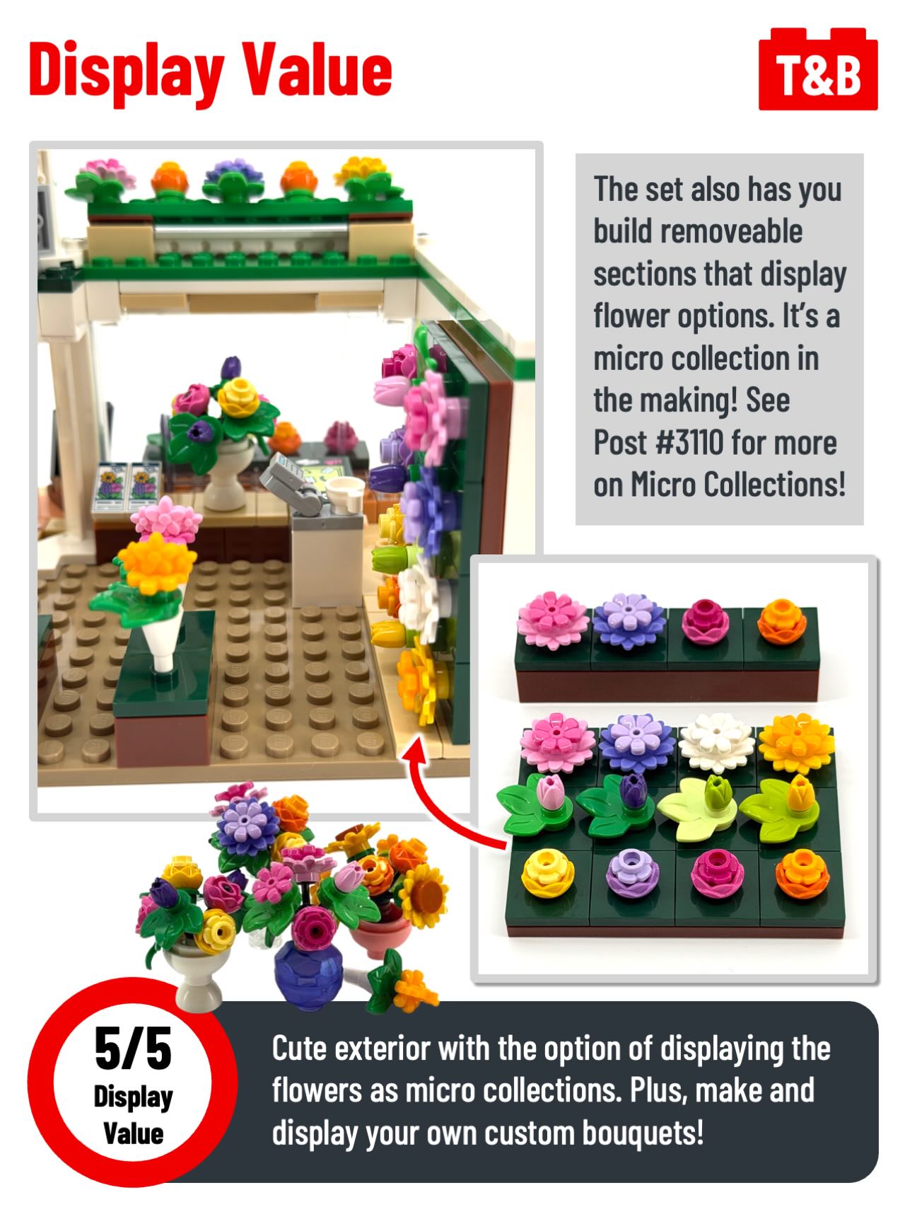 3134 SET REVIEW - Creative Flower Shop (42693) - Tips&Bricks