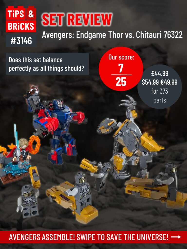 SET REVIEW: Avengers: Endgame Thor vs. Chitauri #76322