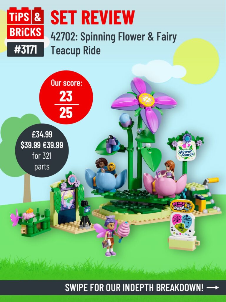 SET REVIEW - 42702: Friends Spinning Flower & Fairy Teacup Ride