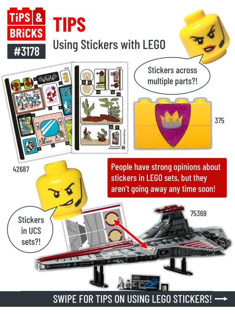 TIPS: Using Stickers with LEGO
